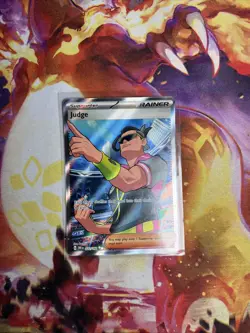 Pokemon TCG Judge Ultra Rare Full Art Holo 222/182 Sv10: Destined Rivals English - Image 1