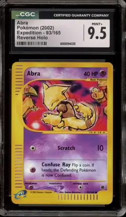 Pokemon Abra Expedition Reverse Holo #93 CGC 9.5 - Image 1