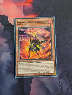 Yugioh- Infernoble Knight Ricciardetto - DUNE- EN013 - Super Rare 1st Edition NM - Image 1