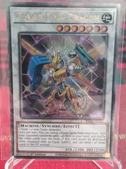 Yugioh Power Tool Dragon Quarter Century Rare RA04-EN135 1st Ed - Image 1