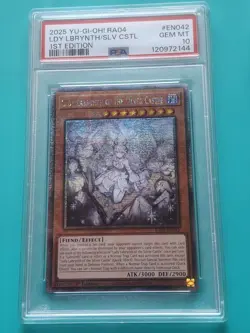 Yugioh - Lady Labrynth of the Silver Castle 1st Edition Quarter SR #EN042 PSA 10 - Image 1