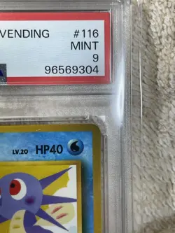 1998 Pokemon Japanese Vending Series 3 Horsea #116 PSA 9 MINT Vintage #2500012 - Image 3