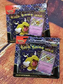 Pokemon TCG Paldean Fates Tech Sticker Collection Greavard - Lot Of 2 - Image 1