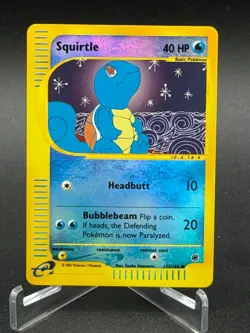 Squirtle 132/165 - Expedition Base Set Reverse Holo - Pokemon - NM - Image 1