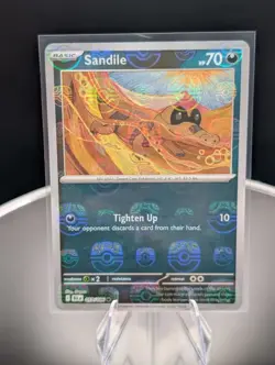 Sandile 057/086 Holo Masterball Near Mint Black Bolt English Pokemon Ship Now - Image 1