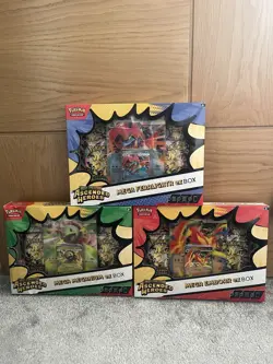 Pokemon TCG Ascended Heroes | EX Boxes Emboar Feraligatr Meganium Bundle - Image 1