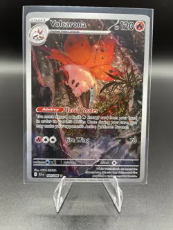 Volcarona 100/086 Illustration Rare Pokemon TCG SV Black Bolt - Image 1