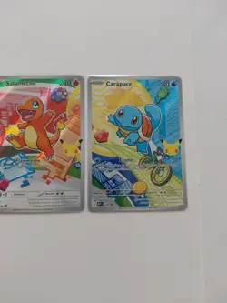 Lot 3 Cartes 30 ans Pokemon Bulbizarre Salameche Carapuce Premiers Partenaires - Image 4