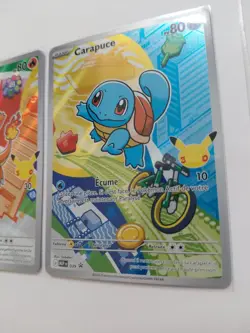 Lot 3 Cartes 30 ans Pokemon Bulbizarre Salameche Carapuce Premiers Partenaires - Image 5