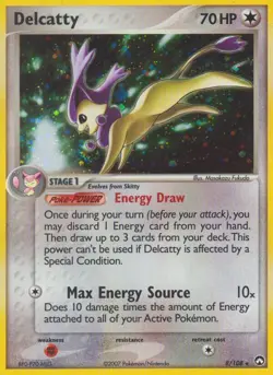 Delcatty 8/108 Non Holo EX: Power Keepers Pokemon Card NM - Image 1