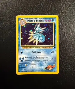 2000 Pokemon Promo - Misty's Seadra - Holo - Prerelease - With a Swirl! - Image 1