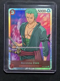 One Piece TCG - Roronoa Zoro OP01-025 SR - Romance Dawn - English - NM - Image 3
