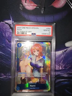 Psa 10 Nami OP09-050 Alt Art Holo - One Piece TCG English - Image 1