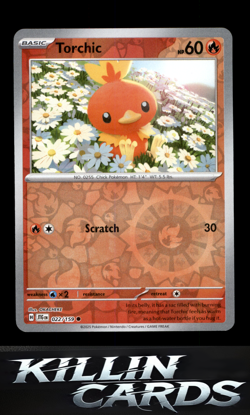 Reverse Holofoil Torchic 022/159 Pokemon Common SV09: Journey Together Card NM - Image 1