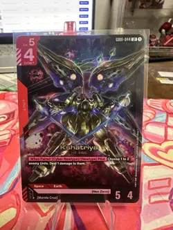 Bandai Gundam Card Game Kshatriya GD01-044 LR Holo Unit Card - Image 1