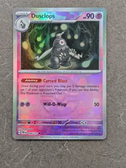 Pokemon Card 2025 DUSCLOPS Masterball Reverse 036/131 Prismatic Evolutions NM - Image 2