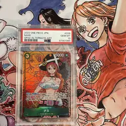 PSA 10 Nami OP02 036 SR Alternate Art One Piece Card Game Paramount War Japanese - Image 1
