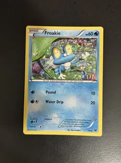 Pokemon Froakie 4/12 McDonald's 2014 Holo Promo Basic 60 HP Water Card - Image 1