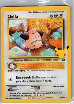 Cleffa 20/111 Holo Celebrations: Classic Collection - Pokemon Card - NM - Image 1