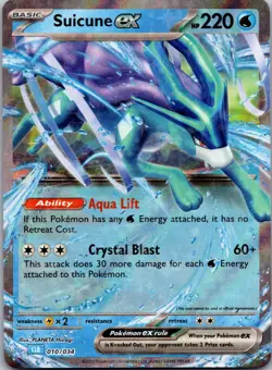 Suicune ex Trading Card Game Classic 010/034 NM - Image 1