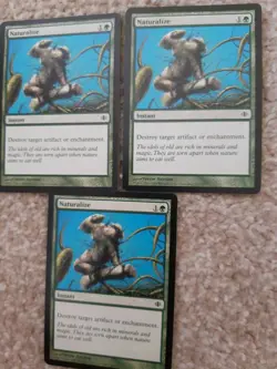 MTG 3 x Naturalize - Shards of Alara - NM - Image 1