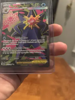 Pokemon Mega Starmie EX POR Full Art Holo 102/088 330 HP Jetting Blow - Image 2