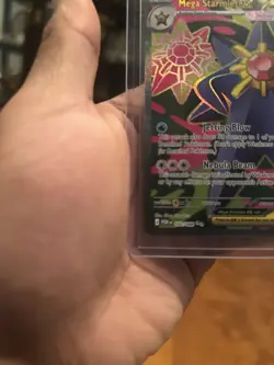 Pokemon Mega Starmie EX POR Full Art Holo 102/088 330 HP Jetting Blow - Image 3