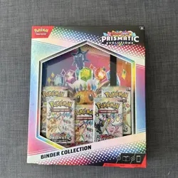Pokemon TCG Scarlet & Violet Prismatic Evolutions Binder Collection Box Sealed - Image 1