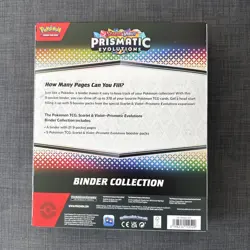 Pokemon TCG Scarlet & Violet Prismatic Evolutions Binder Collection Box Sealed - Image 2