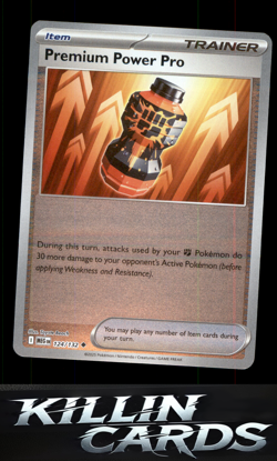 Reverse Holofoil Premium Power Pro - 124/132 124/132 Pokemon Uncommon ME01: Mega - Image 1