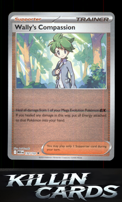 Reverse Holofoil Wally's Compassion - 132/132 132/132 Pokemon Uncommon ME01: Meg - Image 1