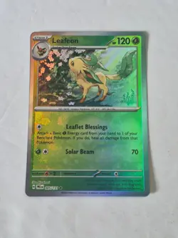 Leafeon (Poke Ball Pattern) 005/131 Holo SV: Prismatic Evolutions Pokemon NM - Image 1
