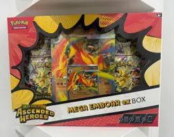 Pokemon TCG Mega Evolution Ascended Heroes Mega Emboar ex Box New & Sealed - Image 1