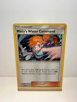 Misty's Water Command 63/68 Holo Rare Hidden Fates Pokemon Near Mint - Image 1