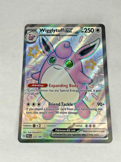 Pokemon TCG NM Wigglytuff ex 222/091 SV: Paldean Fates Holo 2024 - Image 1