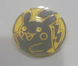 Pokemon yellow and silver waving pikachu Collectible Coin tcg pog - Image 1