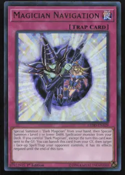Yu-Gi-Oh TCG The Dark Illusion #TDIL-EN071 Magician Navigation Secret Rare - Image 1