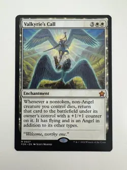 Valkyrie’s Call MTG Magic the Gathering Card NM Near Mint FDN - Image 1