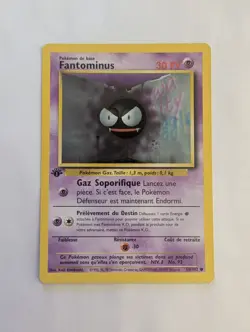 Gastly 50/102 Common FRENCH 1st Edition Base Set Pokemon Card - Image 1