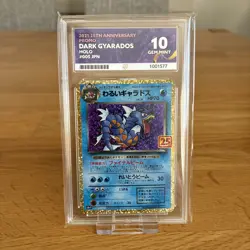 Dark Gyarados 005/025 Holo Japanese 25th Anniversary Promo ACE 10 Graded Card - Image 1