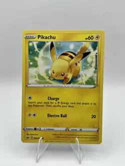 Pikachu 65/202 Common Sword & Shield Pokemon Card * Near Mint - Image 1