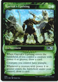 Garruk's Uprising (Showcase) 308 Uncommon Core Set 2021 Foil Near Mint - Image 2