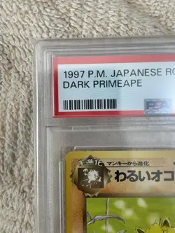 1997 Pokemon Japanese Team Rocket Dark Primeape #57 PSA 9 MINT Vintage #2500018 - Image 2