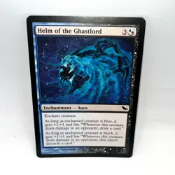 Helm of the Ghastlord 166 Common Shadowmoor Magic: The Gathering Lightly Played - Image 1