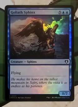 X 1 Goliath Sphinx FOIL NM-M Commander Masters 099 MTG Magic The Gathering - Image 1