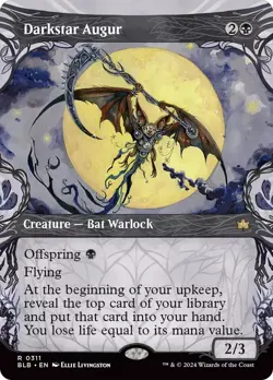 Darkstar Augur (Showcase Foil) - MTG NM Foil - Bloomburrow - Image 1