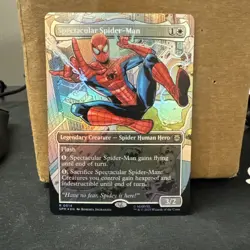 Spectacular Spider-Man R 0014 Borderless Foil Near mint ship fast MTG spiderman - Image 1