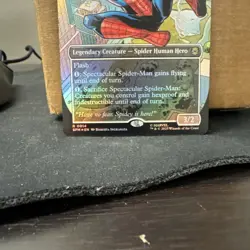Spectacular Spider-Man R 0014 Borderless Foil Near mint ship fast MTG spiderman - Image 3