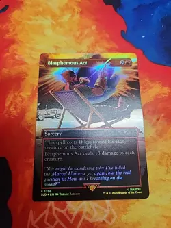 Blasphemous Act (1756) (Rainbow Foil) - Secret Lair Drop Series (SLD) - NM - Image 1