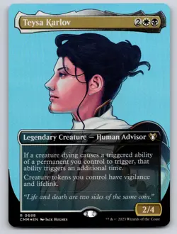 Teysa Karlov (Borderless) 688 Commander Masters Magic: The Gathering Foil NM - Image 1